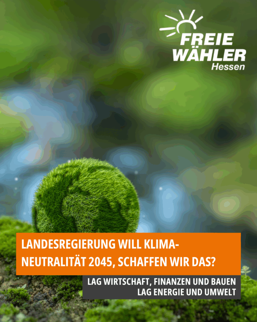 Landesregierung will Klimaneutralität 2045